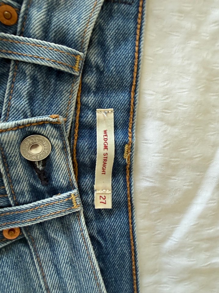 Levis Koyu Lacivert Dar Paça Jean - Levis wedgie straigh jean — görsel 10/12