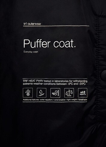 xs Beden Zara şişme puffer mont