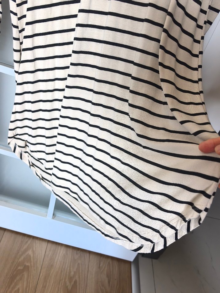 Çizgili penye tunik - Görsel 2