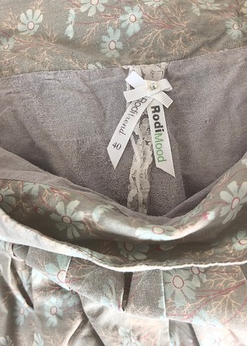 Çiçekli Pilili Midi  Etek - Görsel 5