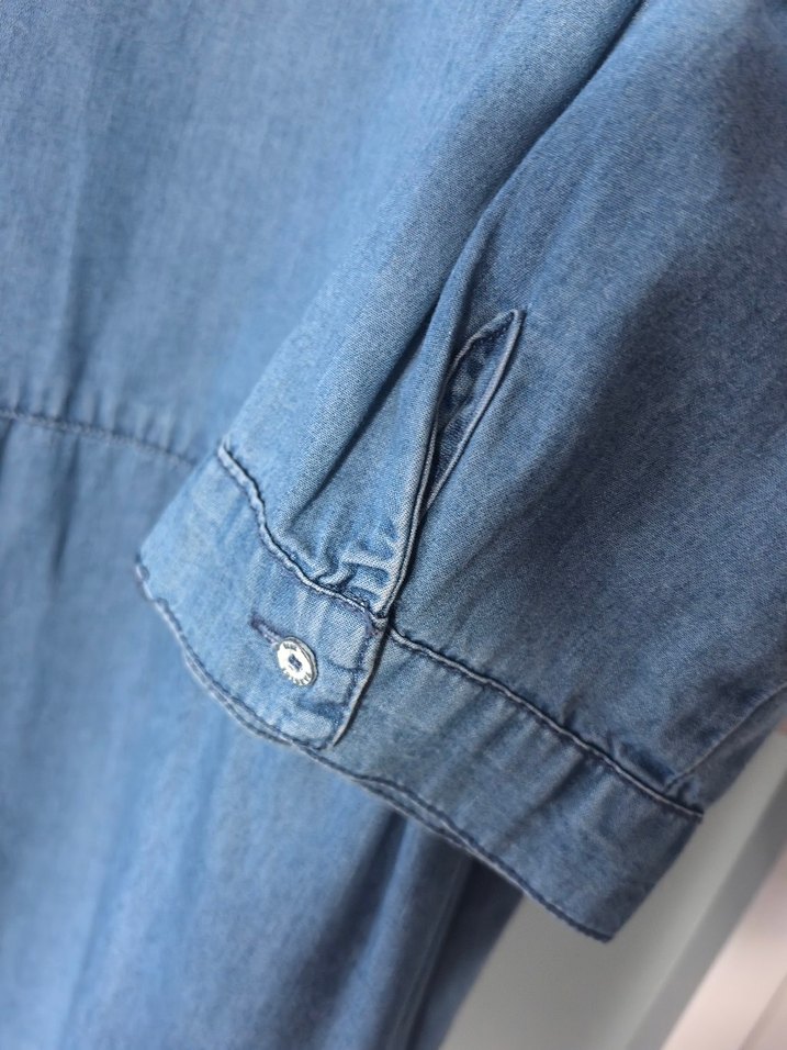 Yargıcı Mavi Denim Midi Elbise/tunik - Görsel 2