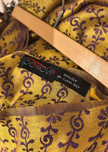 İpekevi Mor Drapeli Bohem Kadın Şal - Görsel 7