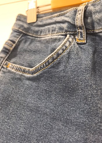 Likralı denim pantolon - Görsel 2