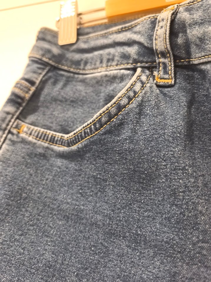 Likralı denim pantolon - Görsel 2