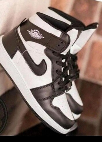 çck...Siyah -Beyaz renk ... Nike Air jordan çocuk spor ayakkab