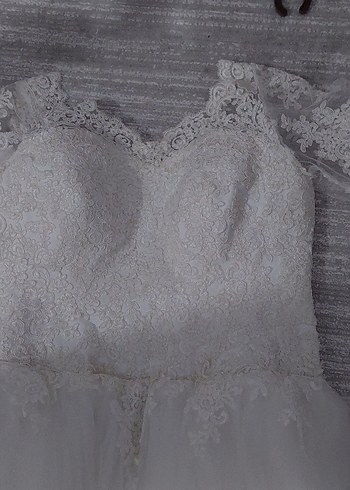 Bohem Vintage Straplez Prenses Gelinlik - Görsel 3