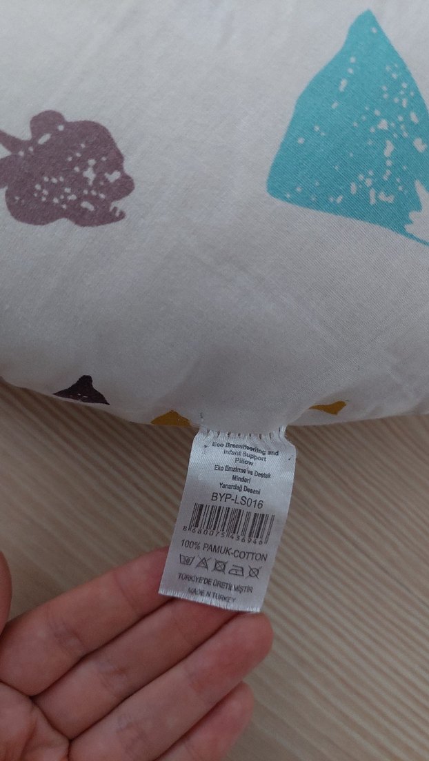 Pastel Renkli Desenli Emzirme ve Hamile Yastığı - Görsel 3