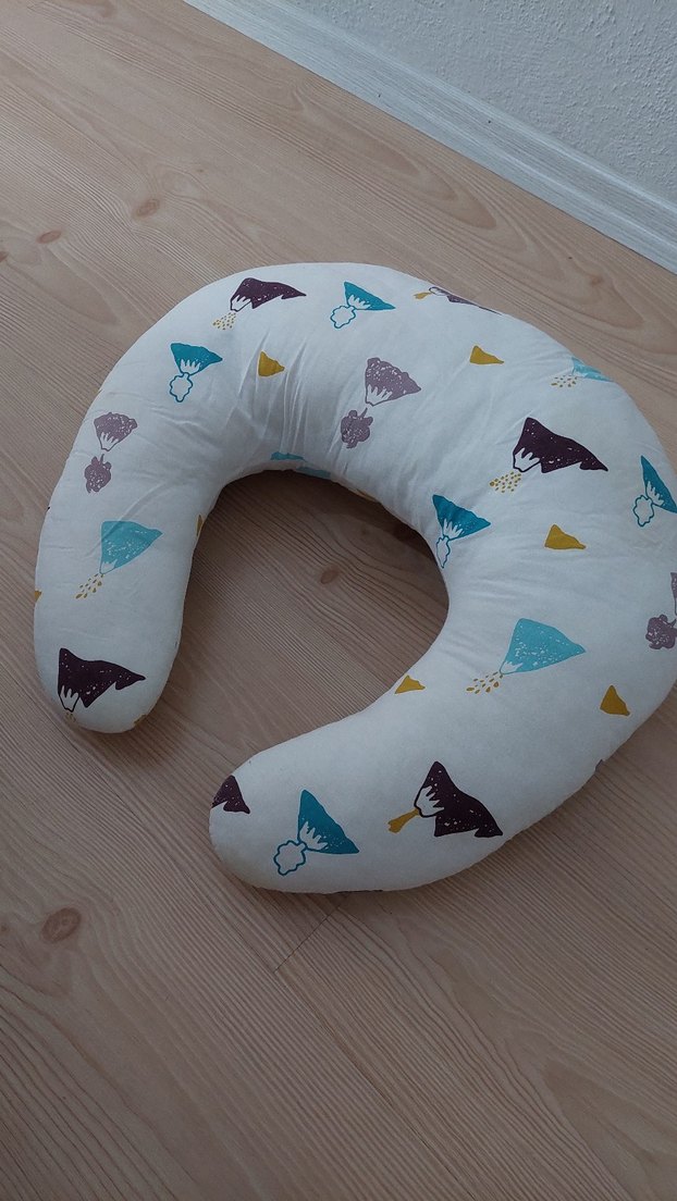 Pastel Renkli Desenli Emzirme ve Hamile Yastığı - Görsel 2