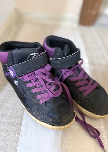 Kız Çocuk Mor Cırtlı Spor Ayakkabı - Görsel 2