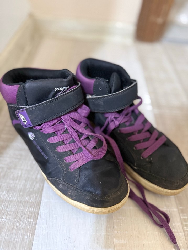 Kız Çocuk Mor Cırtlı Spor Ayakkabı - Görsel 2