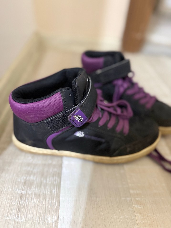 Kız Çocuk Mor Cırtlı Spor Ayakkabı - Görsel 3