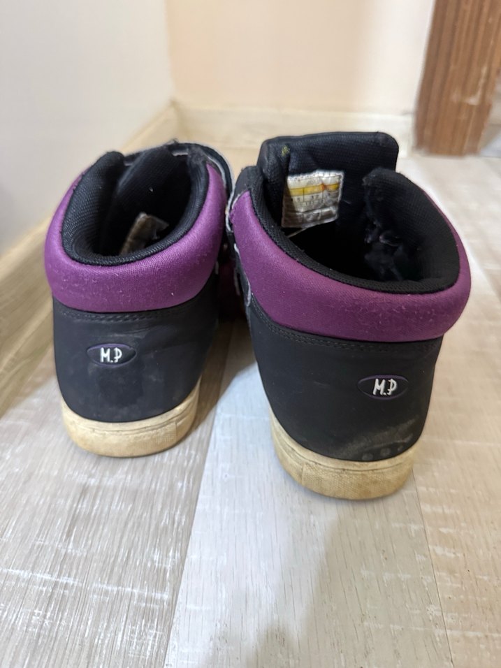 Kız Çocuk Mor Cırtlı Spor Ayakkabı - Görsel 4