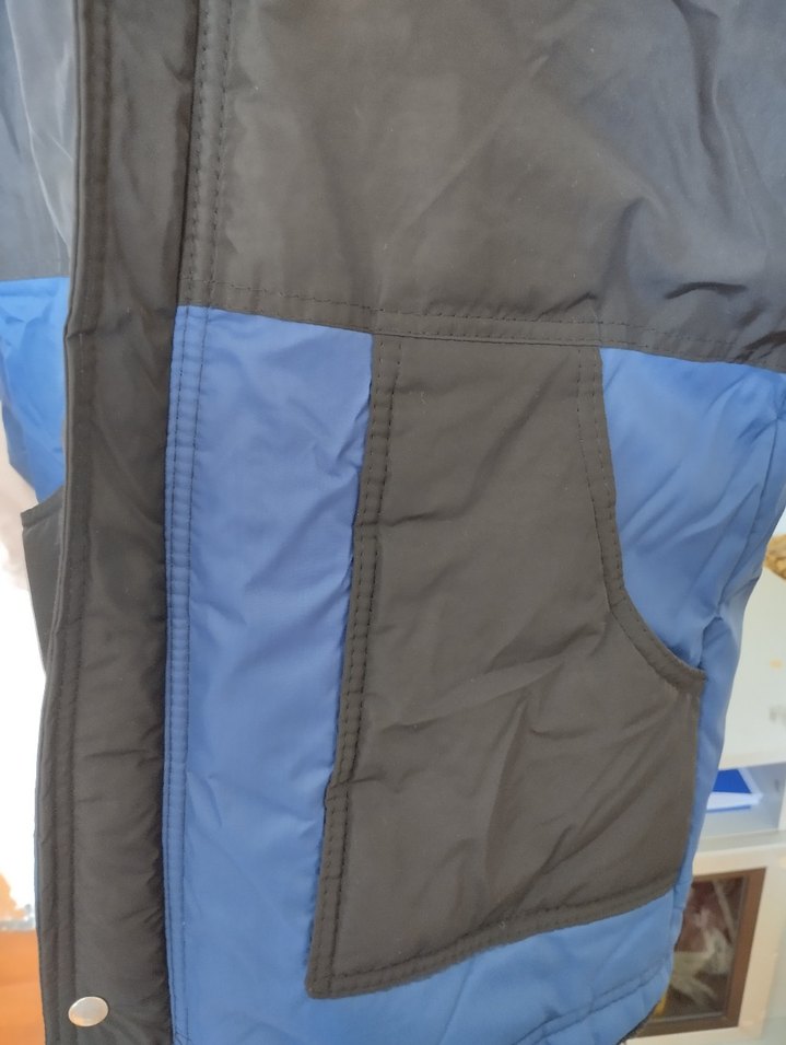 Erkek Çocuk Kapüşonlu Mavi Fermuarlı Kaban - Görsel 3