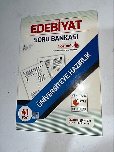Ayt Edebiyat Farklı Sistem Yayınları Soru Bankası