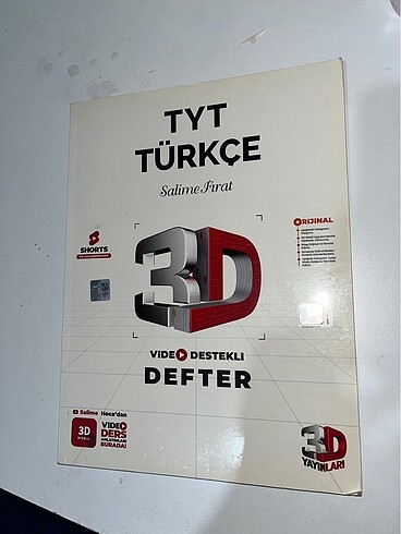 Tyt Türkçe 3D Yayınları Soru Bankası+Paragraf Denemesi