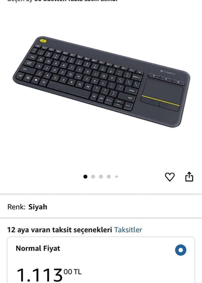 logitech klavye k400 - Görsel 2