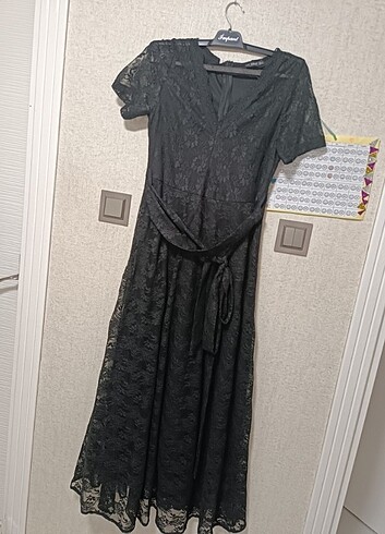 xl Beden Güpür elbise 