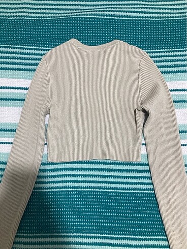 Pull and Bear Pull&Bear Uzun kollu crop