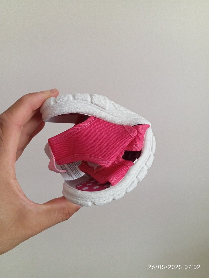 Kız Çocuk Pembe Bantlı Terlik - Görsel 5