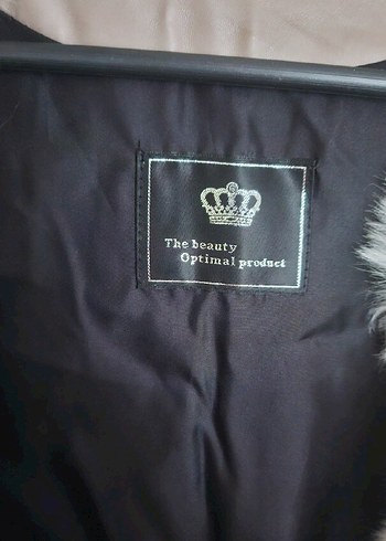 Kahverengi Beyaz Kürklü Kadın Uzun Yelek - Görsel 5