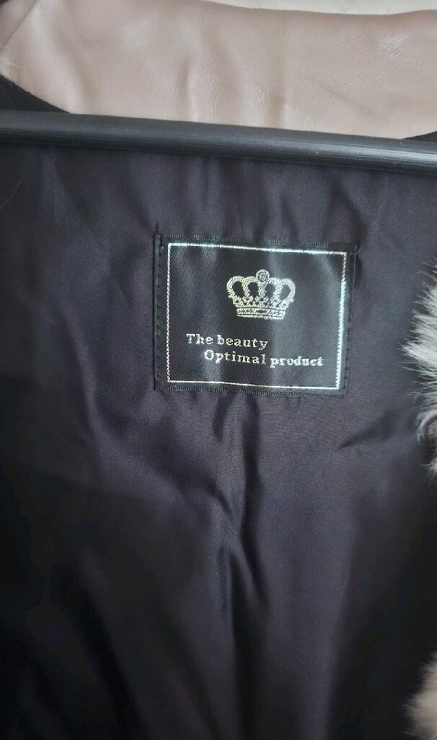 Kahverengi Beyaz Kürklü Kadın Uzun Yelek - Görsel 5