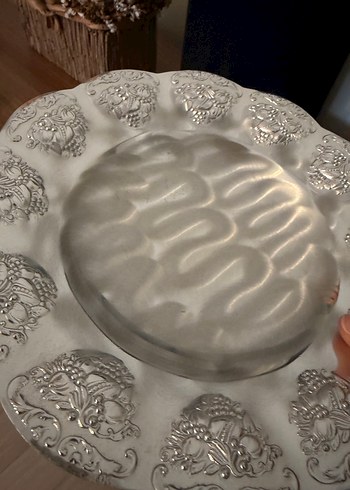 Vintage alman gümüşü Tabak - Görsel 5