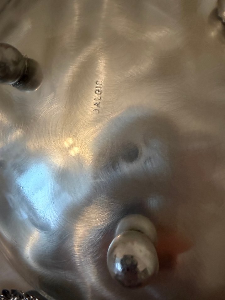 Vintage alman gümüşü Tabak - Görsel 4