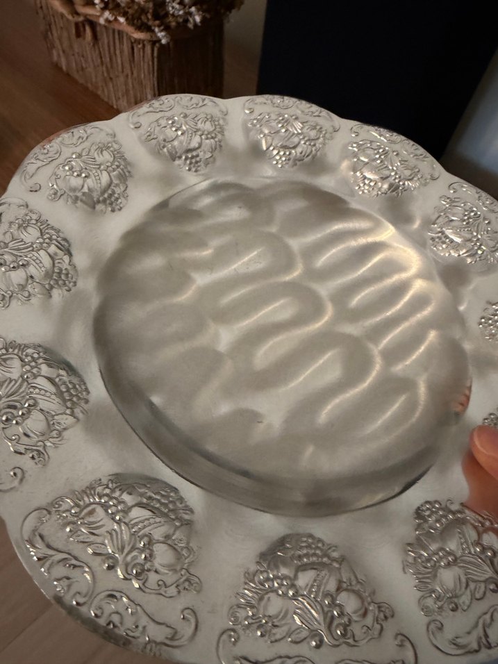 Vintage alman gümüşü Tabak - Görsel 5