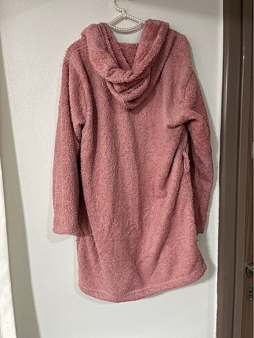 Kapüşonlu pembe peluş - Görsel 4