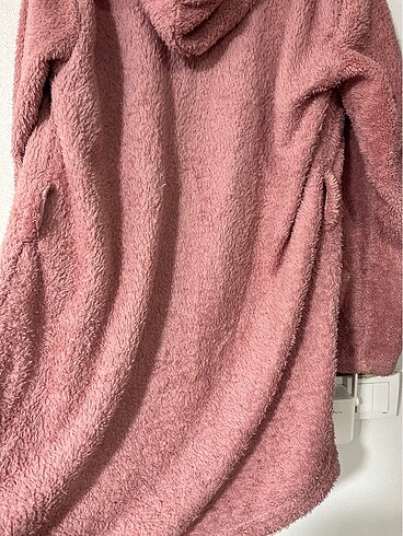 Kapüşonlu pembe peluş - Görsel 6