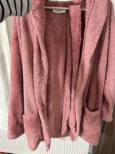 Kapüşonlu pembe peluş - Görsel 7