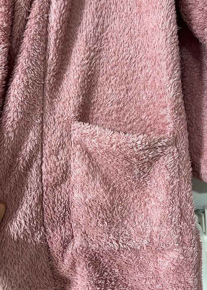 Kapüşonlu pembe peluş - Görsel 3