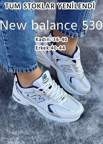 New balance 530 laci beyaz bayan erkek spor ayakkabı 