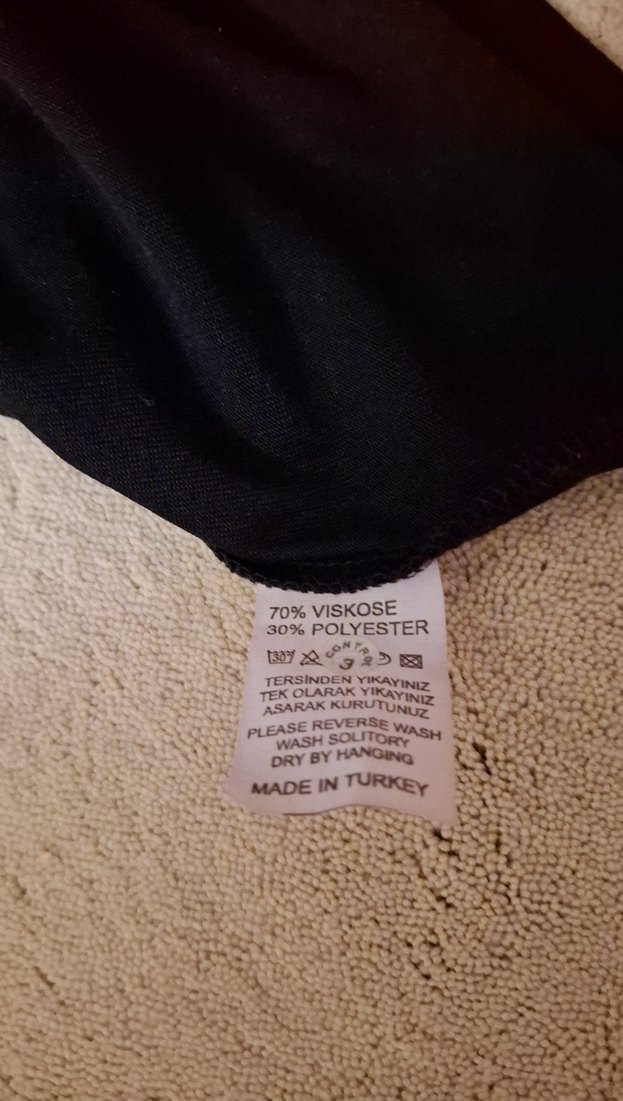 Bordo Siyah Kısa Kollu Erkek Tişört - Görsel 5