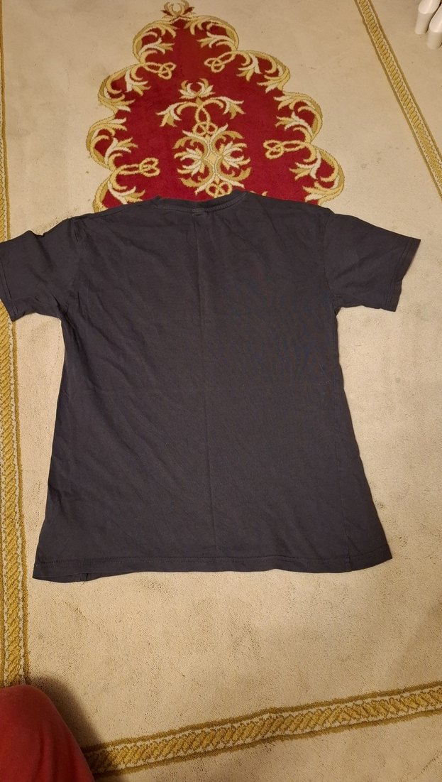 Erkek Çocuk Koyu Gri Baskılı Kısa Kollu Tişört - Görsel 2