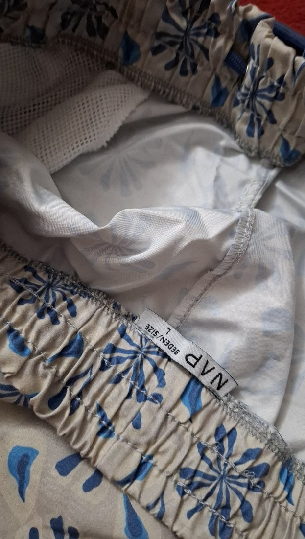 Mavi Bağcıklı Mini Şort - Görsel 3