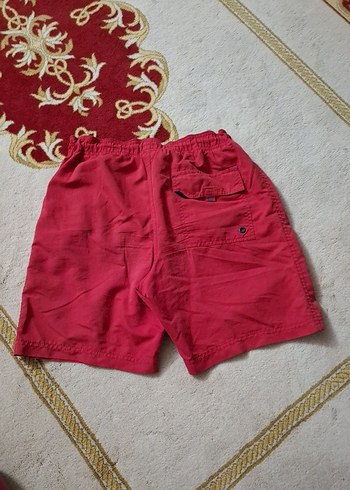 Erkek Kırmızı Mini Rahat Yüzme Şortu - Görsel 2