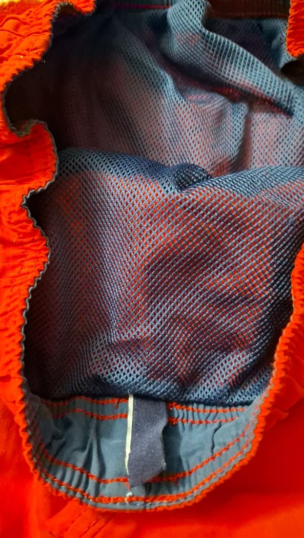 Erkek Kırmızı Mini Rahat Yüzme Şortu - Görsel 3