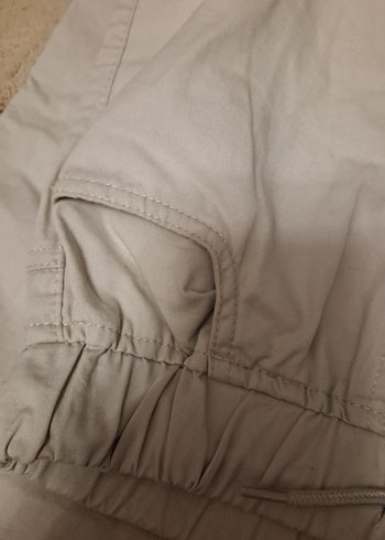 Erkek Çocuk Bej Pamuklu Pantolon - Görsel 4