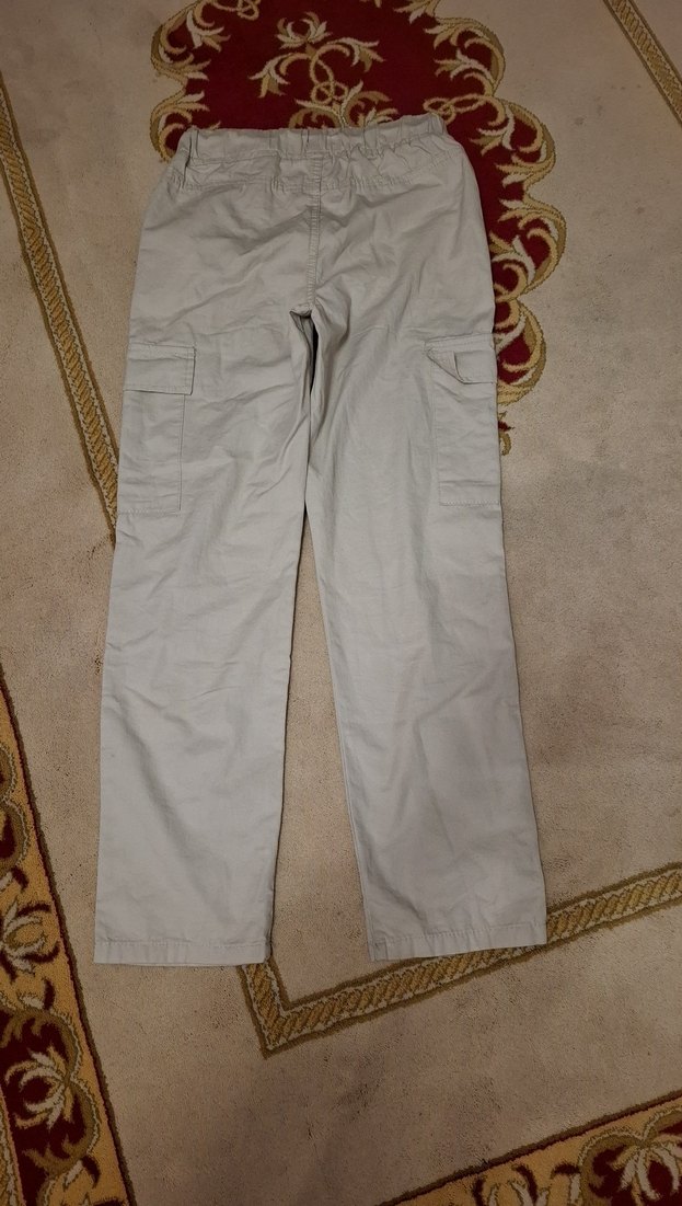 Erkek Çocuk Bej Pamuklu Pantolon - Görsel 2