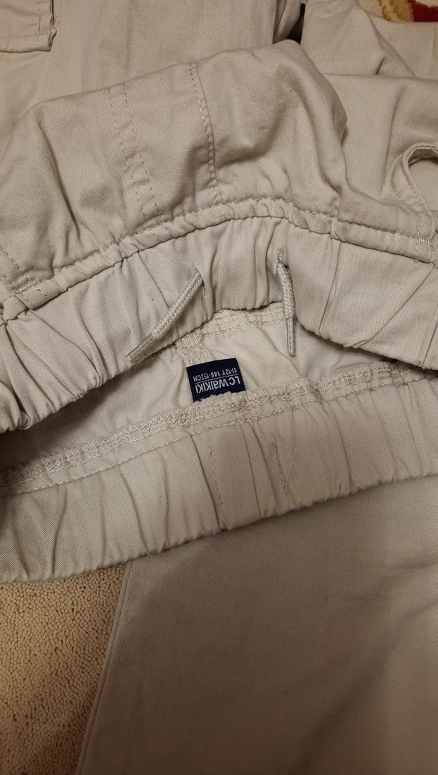 Erkek Çocuk Bej Pamuklu Pantolon - Görsel 3