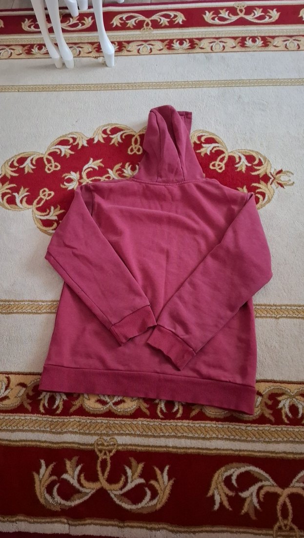 Bordo Kapüşonlu Erkek Çocuk Sweatshirt - Görsel 2