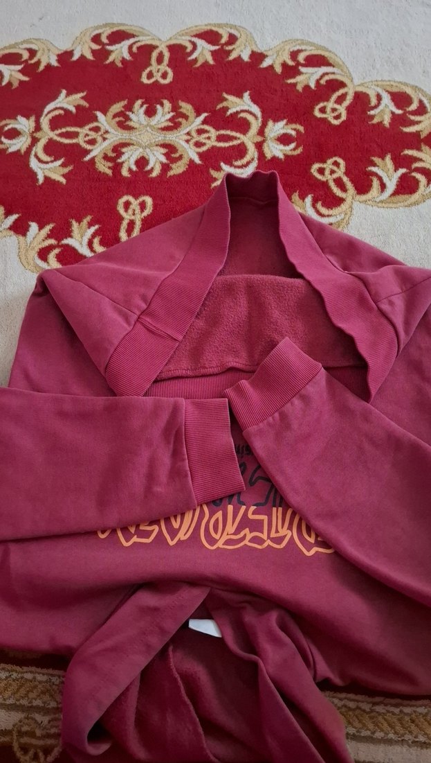 Bordo Kapüşonlu Erkek Çocuk Sweatshirt - Görsel 4