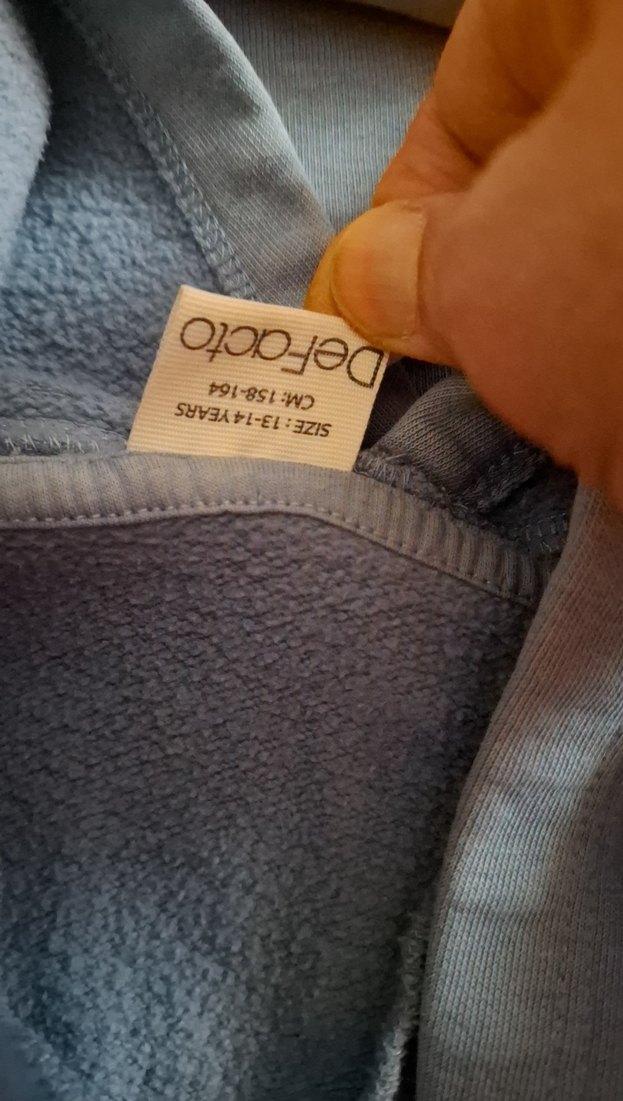 Pastel Mavi  Kapüşonlu Erkek Çocuk Sweatshirt - Görsel 4