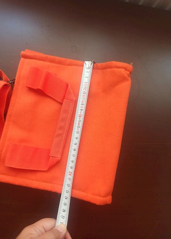 Turuncu Fermuarlı Kadın Çantası - Görsel 8