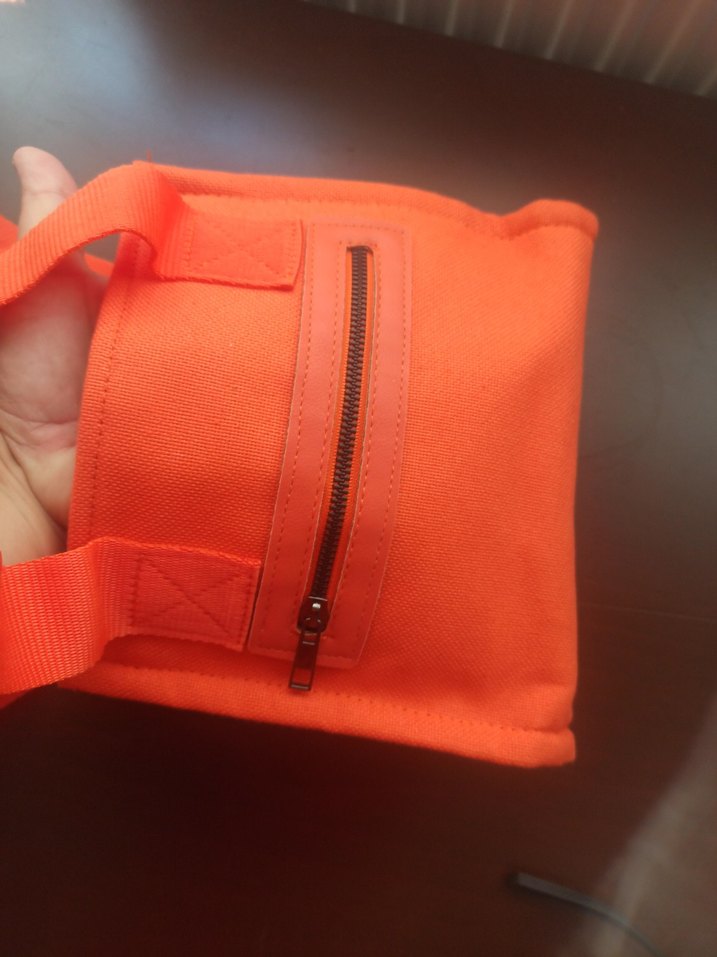 Turuncu Fermuarlı Kadın Çantası - Görsel 3