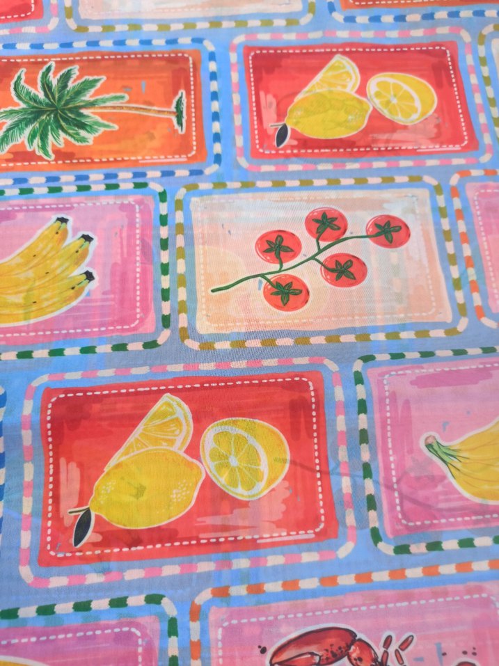 Çok Renkli Baskılı pareo - Görsel 2