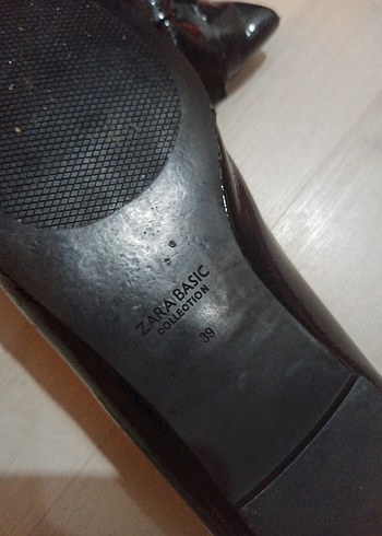 Siyah Rugan hafif Topuklu Kadın Babet - Görsel 4