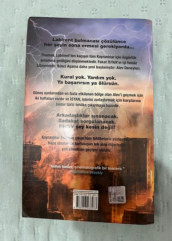 Labirent Alev Deneyleri - James Dashner