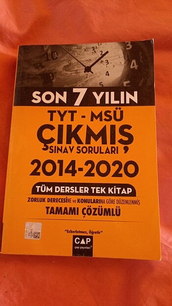 Çap çıkmış sorular kitabı